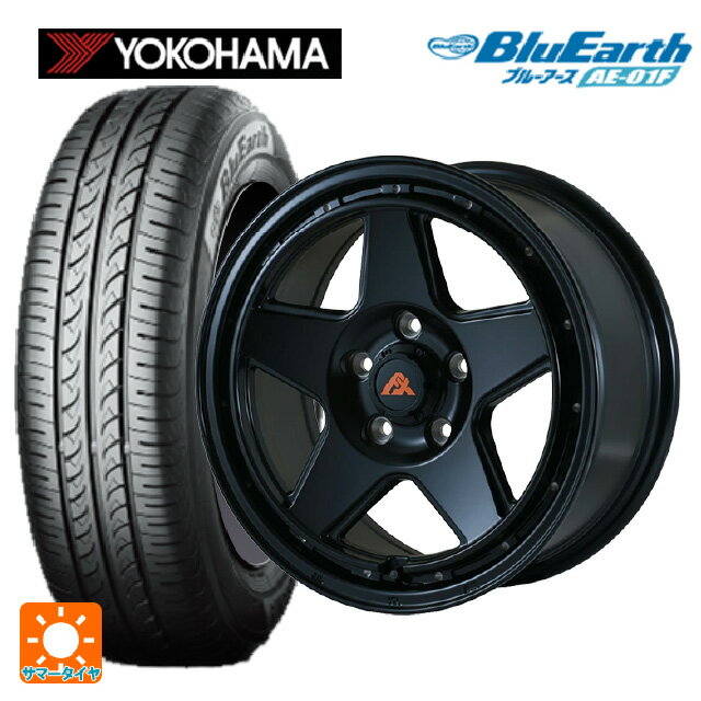 215/60R16 95H ヨコハマ ブルーアース AE01F ドゥオール フェニーチェ XC5 マットブラックミルド 16-7J 国産車用 サマータイヤホイール4本セット