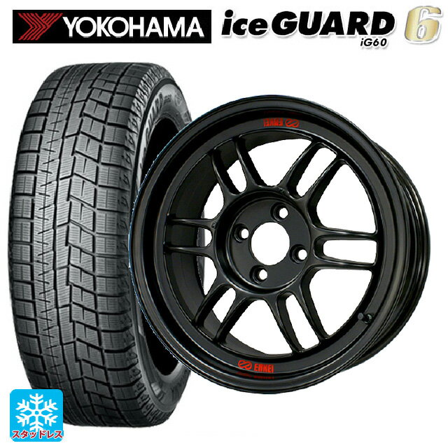 【6/15〜16限定 全品P5倍＆クーポン】185/65R15 88Q ヨコハマ アイスガード6(IG60) エンケイ レーシング RPF1 マットブラック 15-7J 国産車用 スタッドレスタイヤホイール4本セット