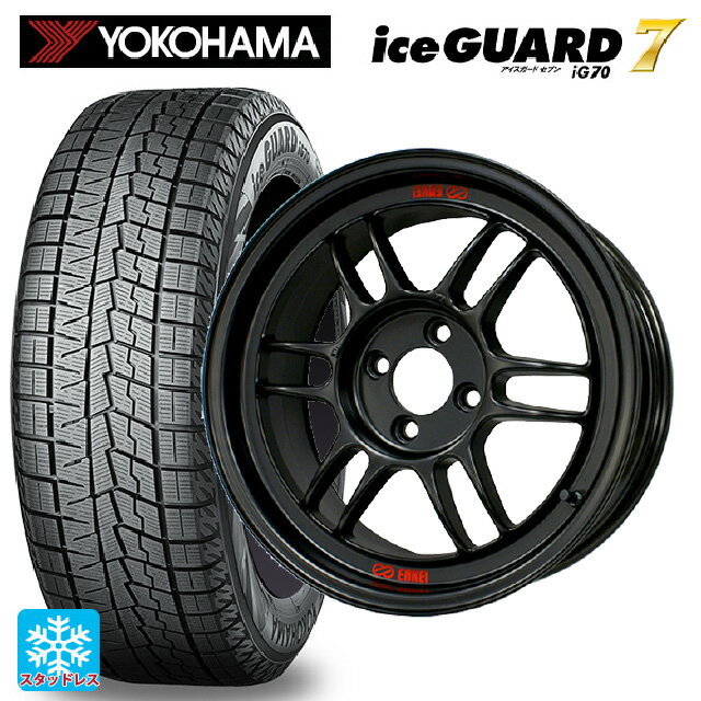 225/45R18 95Q ヨコハマ アイスガード7(IG70) エンケイ レーシング RPF1 マットブラック 18-7.5J 国産車用 スタッドレスタイヤホイール4本セット