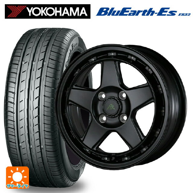 【6/15〜16限定 全品P5倍＆クーポン】165/55R15 75V ヨコハマ ブルーアースEs ES32 # ドゥオール フェニーチェ XC5 マットブラックミルド 15-5J 国産車用 サマータイヤホイール4本セット