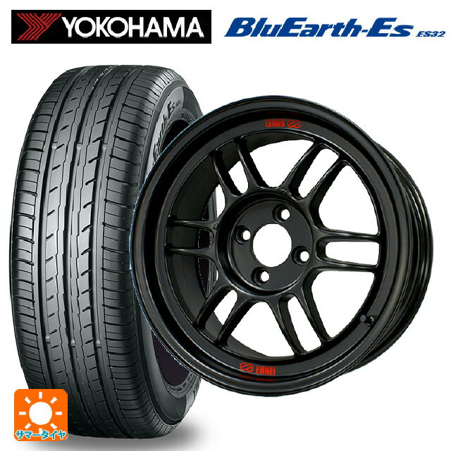 【6/15〜16限定 全品P5倍＆クーポン】185/60R15 84H ヨコハマ ブルーアースEs ES32 # エンケイ レーシング RPF1 マットブラック 15-7J 国産車用 サマータイヤホイール4本セット