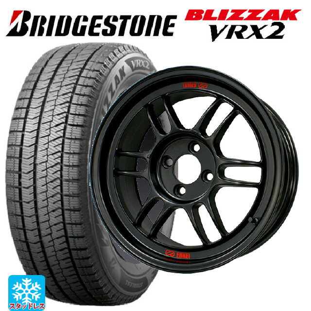 【6/15〜16限定 全品P5倍＆クーポン】225/45R18 91Q ブリヂストン ブリザック VRX2 正規品 エンケイ レーシング RPF1 マットブラック 18-7.5J 国産車用 スタッドレスタイヤホイール4本セット