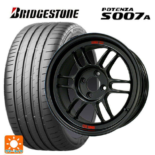 【6/11 1:59迄 全品ポイント5倍】215/45R18 93Y XL ブリヂストン ポテンザ S007A 正規品(数量限定) エンケイ レーシング RPF1 マットブラック 18-7.5J 国産車用 サマータイヤホイール4本セット