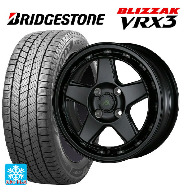 2024年製 165/65R14 79Q ブリヂストン ブリザック VRX3 正規品 # ドゥオール フェニーチェ XC5 マットブラックミルド 14-5J 国産車用 スタッドレスタイヤホイール4本セット