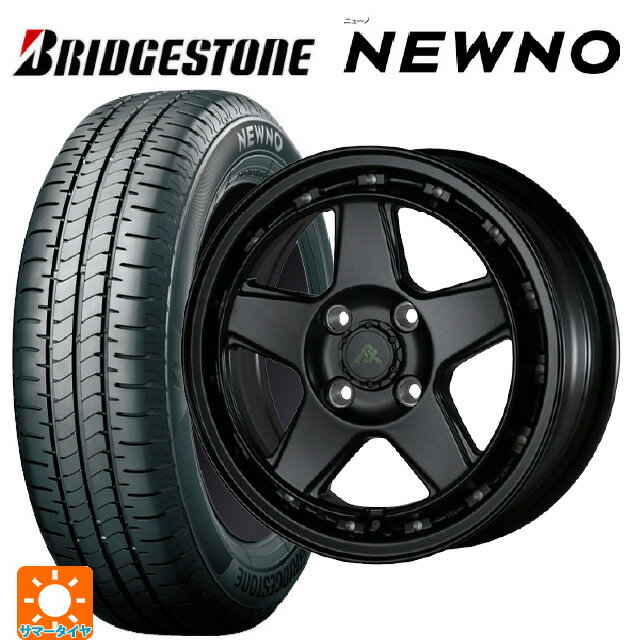 【6/22 20時〜 全品P5倍＆クーポン】175/55R15 77V ブリヂストン ニューノ 正規品 ドゥオール フェニーチェ XC5 マットブラックミルド 15-6J 国産車用 サマータイヤホイール4本セット