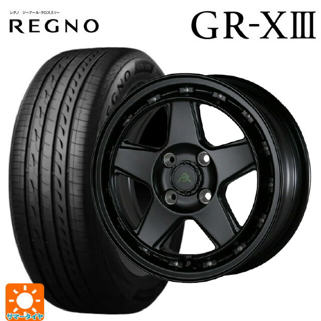 【6/22 20時〜 全品P5倍＆クーポン】165/65R14 79S ブリヂストン レグノ GR-X3 正規品 # ドゥオール フェニーチェ XC5 マットブラックミルド 14-5J 国産車用 サマータイヤホイール4本セット
