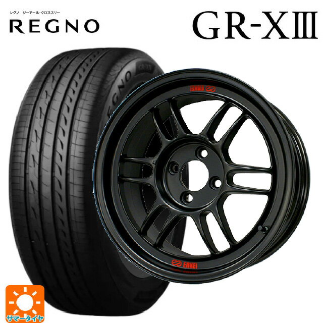 【6/15〜16限定 全品P5倍＆クーポン】185/60R15 84H ブリヂストン レグノ GR-X3 正規品 # エンケイ レーシング RPF1 マットブラック 15-7J 国産車用 サマータイヤホイール4本セット