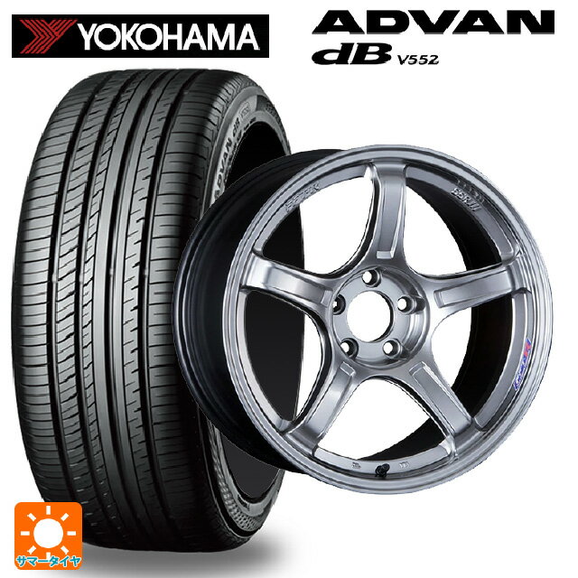 スバル WRX S4(VBH)用 255/40R18 95W ヨコハマ アドバンデシベル V552 正規品 タナベ SSR GT X03 クロムシルバー 新品サマータイヤホイール 4本セット