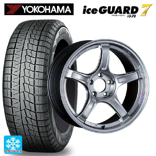 225/45R18 95Q ヨコハマ アイスガード7(IG70) タナベ SSR GT X03 クロムシルバー 18-7.5J 国産車用 スタッドレスタイヤホイール4本セット
