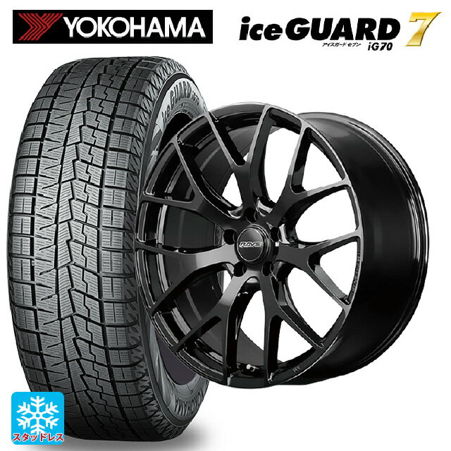 【6/11 1:59迄 全品ポイント5倍】225/45R19 92Q ヨコハマ アイスガード7(IG70) レイズ RS 2X7FT BXZ 19-8J 国産車用 スタッドレスタイヤホイール4本セット