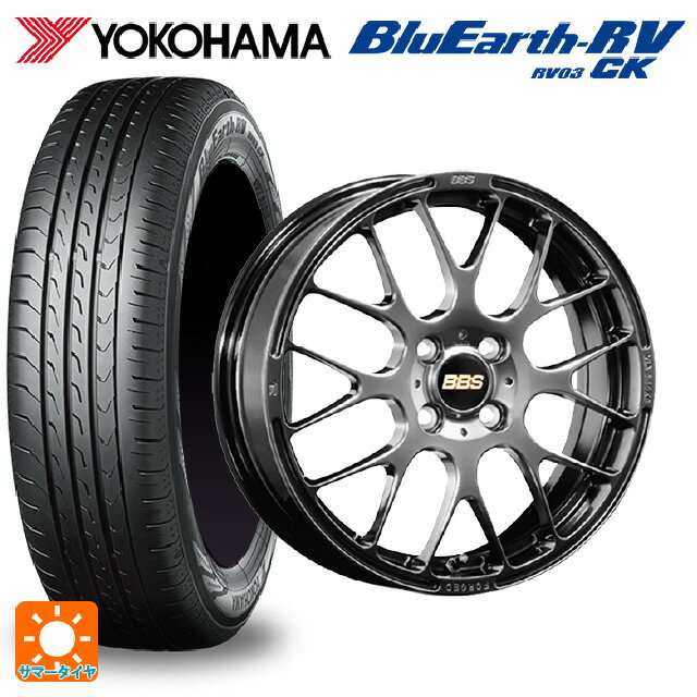 【6/22 20時〜 全品P5倍＆クーポン】175/55R15 77V ヨコハマ ブルーアース RV03CK # BBS RP DB 15-5.5J 国産車用 サマータイヤホイール4本セット