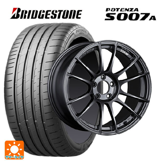 【6/22 20時〜 全品P5倍＆クーポン】225/40R19 93Y XL ブリヂストン ポテンザ S007A 正規品 タナベ SSR GT X04 ダークガンメタ 19-8.5J 国産車用 サマータイヤホイール4本セット