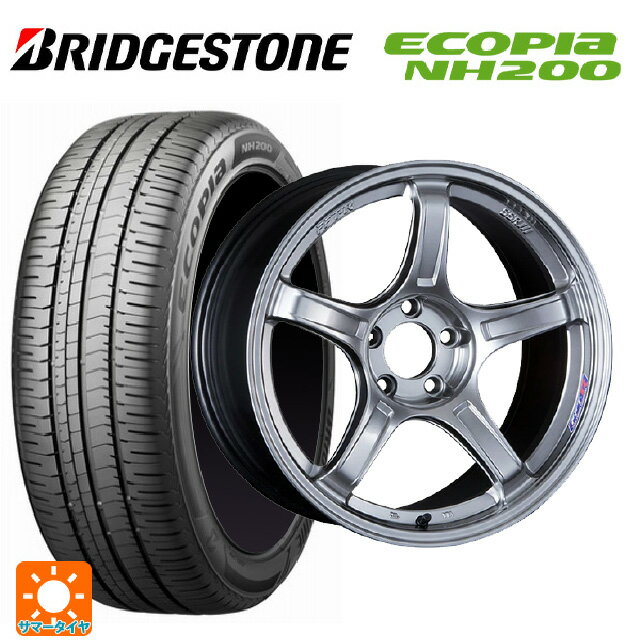 215/55R17 94V ブリヂストン エコピア NH200 正規品 # タナベ SSR GT X03 クロムシルバー 17-7J 国産車用 サマータイヤホイール4本セット