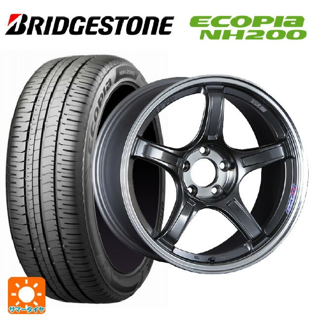 2023年製 215/45R18 93W XL ブリヂストン エコピア NH200 正規品 # タナベ SSR GT X03 マシンドグラファイトガンメタ＋スモーククリア 18-7.5J 国産車用 サマータイヤホイール4本セット