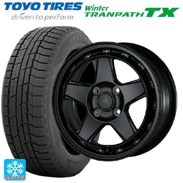 【6/15〜16限定 全品P5倍＆クーポン】165/65R14 79Q トーヨー ウインタートランパス TX ドゥオール フェニーチェ XC5 マットブラックミルド 14-5J 国産車用 スタッドレスタイヤホイール4本セット
