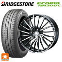 スズキ ハスラー(MR52/92S)用 165/60R15 77H ブリヂストン エコピア NH200C 正規品 ウェッズ レオニス FR ブラックメタルコート...