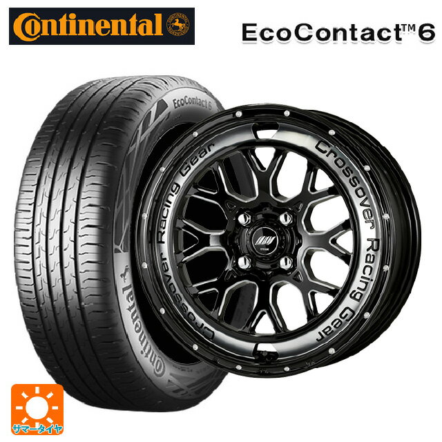 【6/22 20時〜 全品P5倍＆クーポン】155/65R14 75T コンチネンタル エココンタクト 6 正規品 ワーク クラッグ CKV BCC 14-4.5J 国産車用 サマータイヤホイール4本セット