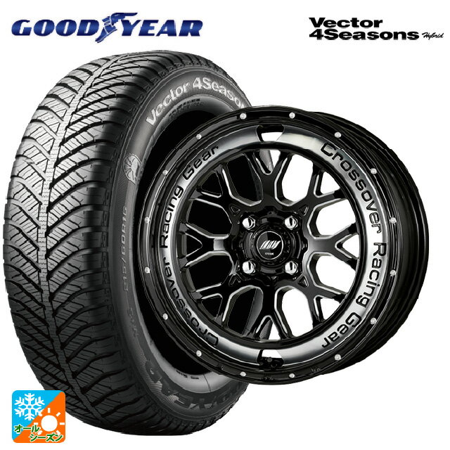 185/70R14 88H グッドイヤー ベクターフォーシーズンズ ハイブリッド ワーク クラッグ CKV BCC 14-5.5J 国産車用 オールシーズンタイヤホイール4本セット