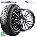 ミツビシ デリカミニ(FF車)(B3系)用 165/55R15 75H グッドイヤー ベクターフォーシーズンズ ハイブリッド ウェッズ レオニス FR ブラック...