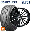 【5/9 20時〜 最大3万円OFFクーポン】225/35R19 88W XL セイバーリング セイバーリング SL201(ブリヂストン工場生産） ウェッズ レオニス FR パールブラックミラーカット 19-8J 国産車用 サマータイヤホイール4本セット