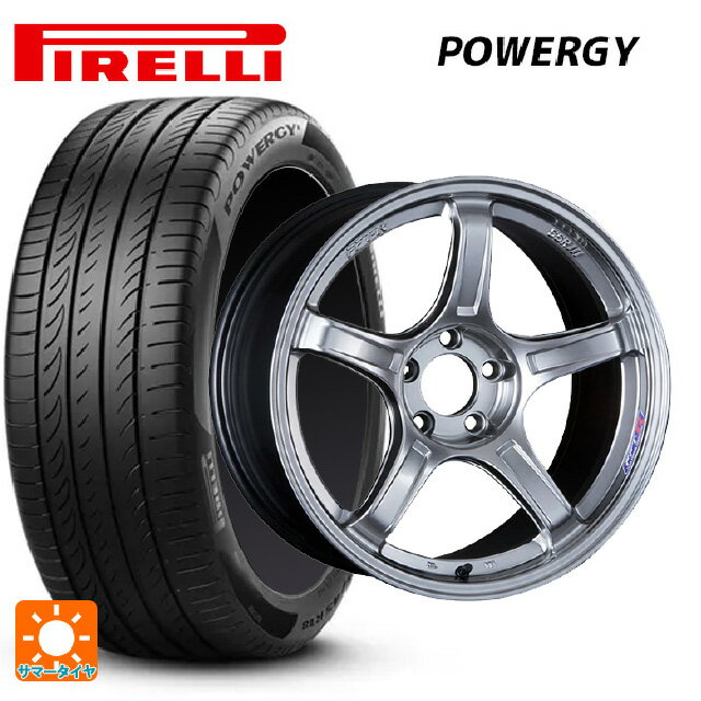 【6/11 1:59迄 全品ポイント5倍】225/40R18 92W XL ピレリ パワジー 正規品 # タナベ SSR GT X03 クロムシルバー 18-7.5J 国産車用 サマータイヤホイール4本セット