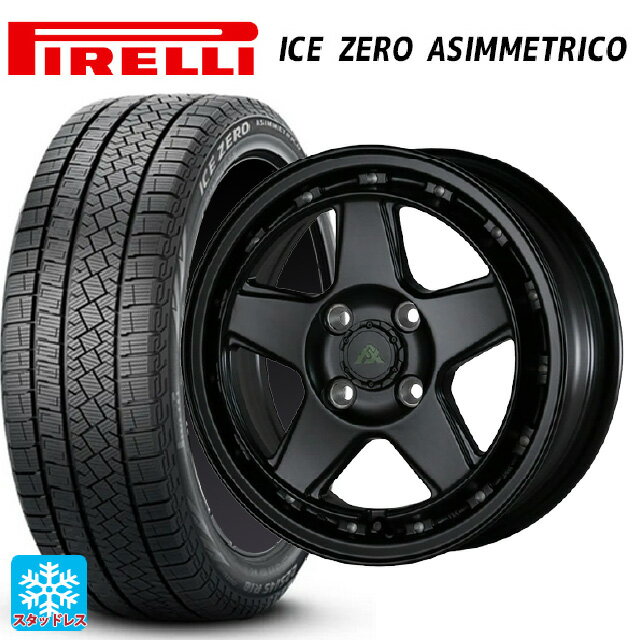 【6/22 20時〜 全品P5倍＆クーポン】185/60R15 88H XL ピレリ アイスゼロ アシンメトリコ 正規品 ドゥオール フェニーチェ XC5 マットブラックミルド 15-6J 国産車用 スタッドレスタイヤホイール4本セット