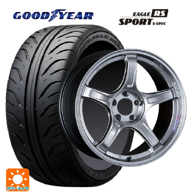 【6/11 1:59迄 全品ポイント5倍】215/45R17 87W グッドイヤー イーグル RS スポーツ S-スペック タナベ SSR GT X03 クロムシルバー 17-7J 国産車用 サマータイヤホイール4本セット