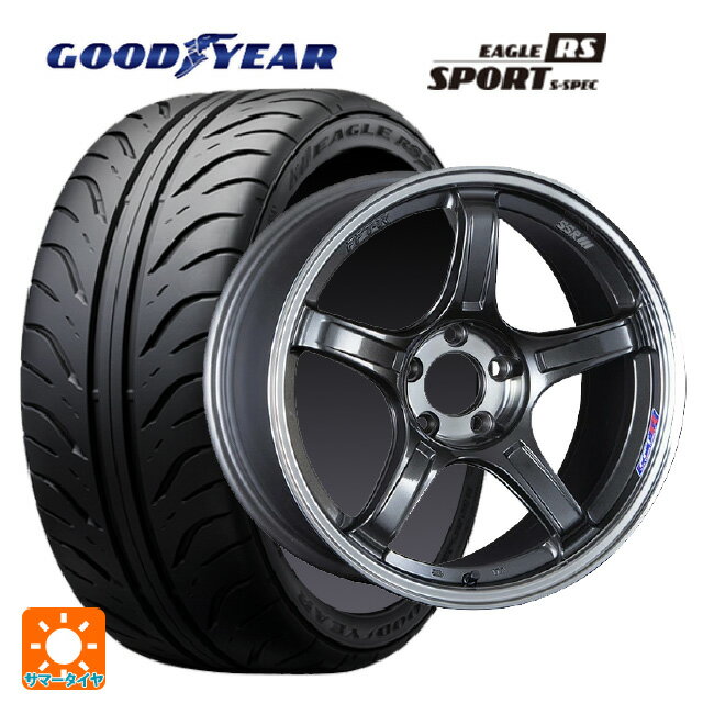 225/40R18 88W グッドイヤー イーグル RS スポーツ S-スペック タナベ SSR GT X03 マシンドグラファイトガンメタ+スモーククリア 18-7.5J 国産車用 サマータイヤホイール4本セット