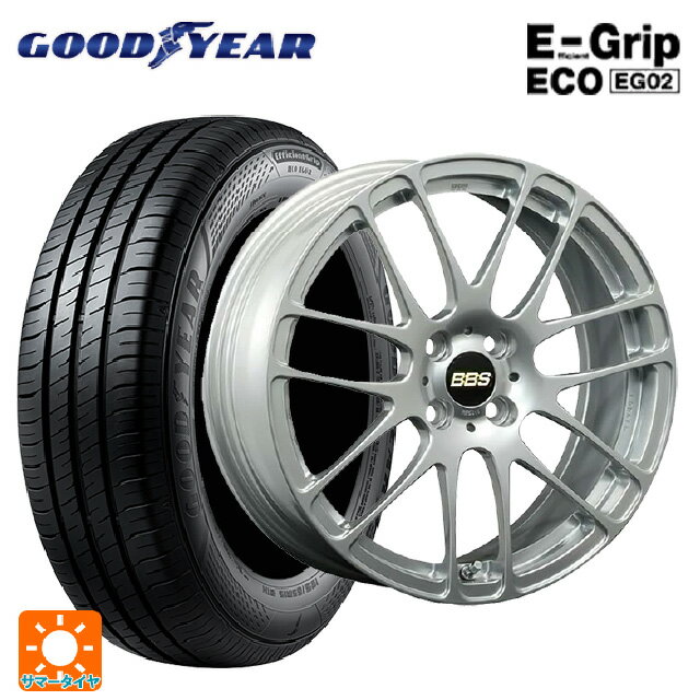 【6/15〜16限定 全品P5倍＆クーポン】165/55R15 75V グッドイヤー エフィシェントグリップ エコ EG02 BBS RE-L2 DS 15-4.5J 国産車用 サマータイヤホイール4本セット