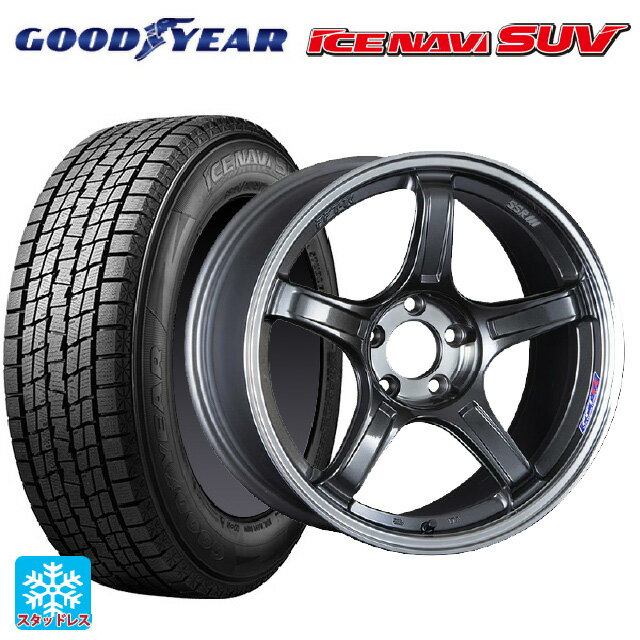 ニッサン エクストレイル(33系)用 235/60R18 107Q XL グッドイヤー アイスナビ SUV # タナベ SSR GT X03 マシンドグラファイトガンメタ＋スモーククリア 新品スタッドレスタイヤホイール 4本セット
