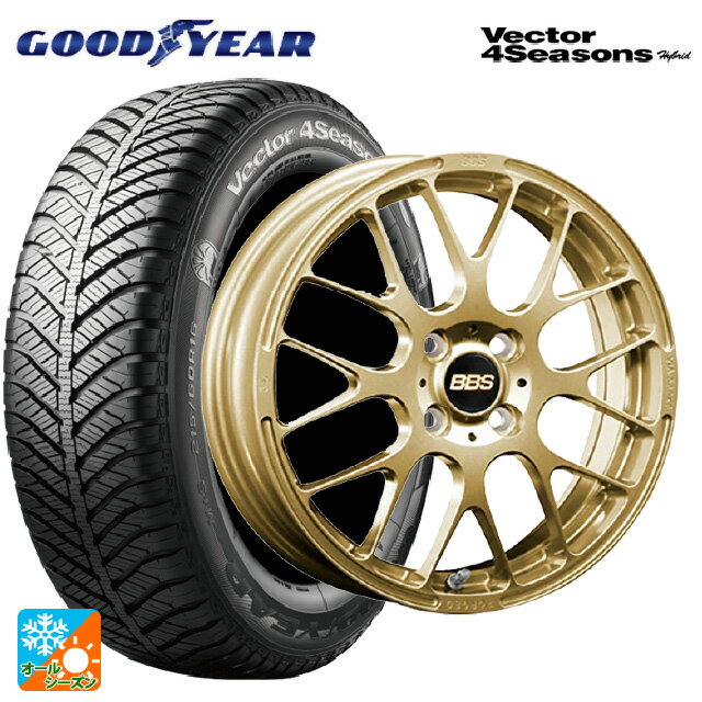 スズキ ハスラー(MR52/92S)用 175/65R15 84H グッドイヤー ベクターフォーシーズンズ ハイブリッド BBS RP GL 新品オールシーズンタイヤホイール 4本セット