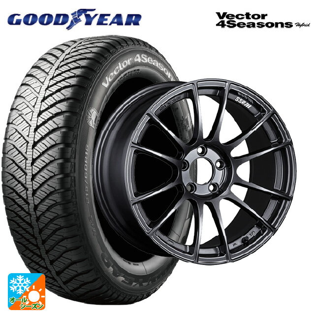 【6/22 20時〜 全品P5倍＆クーポン】215/45R18 89H グッドイヤー ベクターフォーシーズンズ ハイブリッド タナベ SSR GT X04 ダークガンメタ 18-7.5J 国産車用 オールシーズンタイヤホイール4本セット