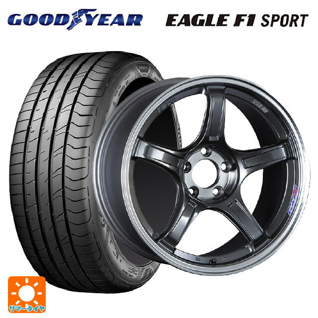 2023年製 235/45R17 94W グッドイヤー イーグルF1 スポーツ # タナベ SSR GT X03 マシンドグラファイトガンメタ＋スモーククリア 17-7J 国産車用 サマータイヤホイール4本セット