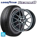 レクサス LBX(10系)用 225/60R17 99Q グッドイヤー アイスナビ8 # エンケイ レーシング GTC02 ハイパーシルバー 新品スタッドレスタイヤホイール 4本セット(2)