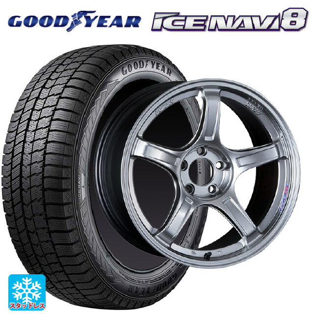 235/45R18 94Q グッドイヤー アイスナビ8 タナベ SSR GT X03 クロムシルバー 18-8J 国産車用 スタッドレスタイヤホイール4本セット