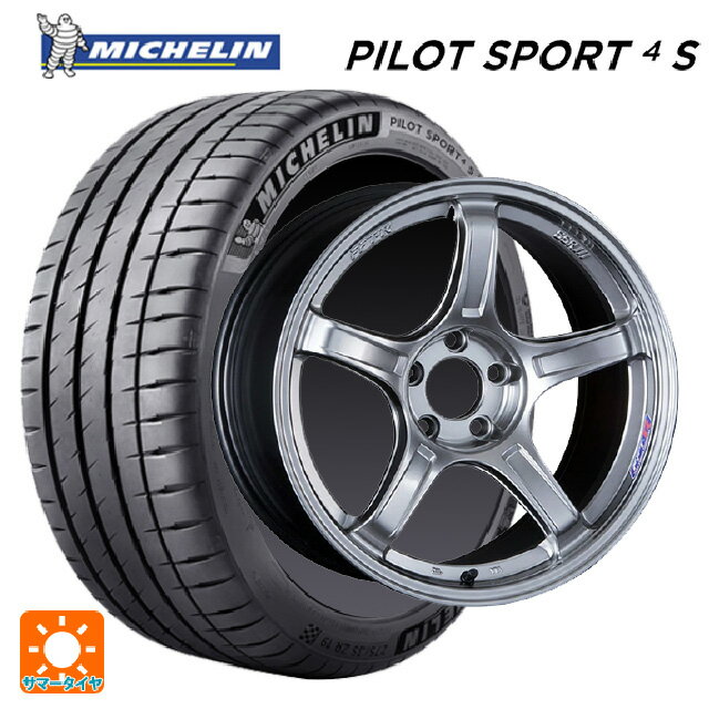 【6/22 20時〜 全品P5倍＆クーポン】245/40R18 97Y XL ミシュラン 正規品 パイロットスポーツ4S タナベ SSR GT X03 クロムシルバー 18-8J 国産車用 サマータイヤホイール4本セット