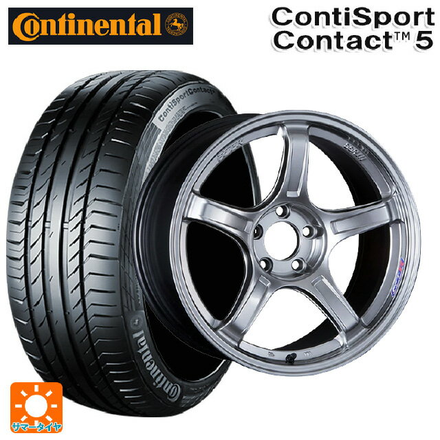 225/40R19 89Y コンチネンタル コンチスポーツコンタクト 5 正規品 タナベ SSR GT X03 クロムシルバー 19-8.5J 国産車用 サマータイヤホイール4本セット