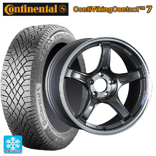 【8/4 20時〜 最大3万円OFFクーポン】ニッサン エクストレイル(33系)用 235/60R18 107T XL コンチネンタル コンチバイキングコンタクト7 正規品 タナベ SSR GT X03 マシンドグラファイトガンメタ＋スモーククリア 新品スタッドレスタイヤホイール 4本セット