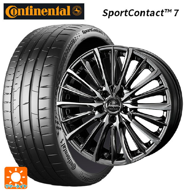 【6/11 1:59迄 全品ポイント5倍】225/40R19 93Y XL コンチネンタル スポーツコンタクト 7 正規品 ウェッズ クレンツェ ヴィルハーム 225エボ SBCポリッシュ 19-8J 国産車用 サマータイヤホイール4本セット