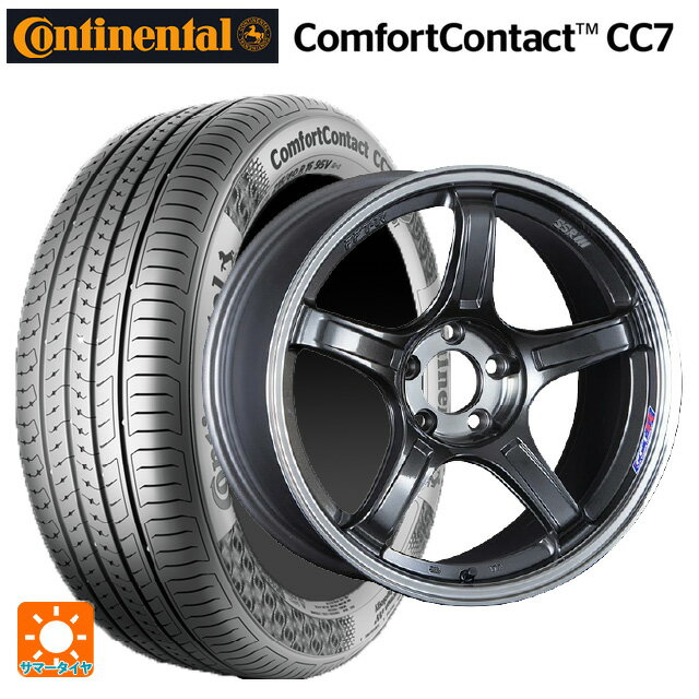 【6/11 1:59迄 全品ポイント5倍】ホンダ ZR-V(RZ4)用 225/60R17 99V コンチネンタル コンフォートコンタクト CC7 正規品 タナベ SSR GT X03 マシンドグラファイトガンメタ＋スモーククリア 新品サマータイヤホイール 4本セット