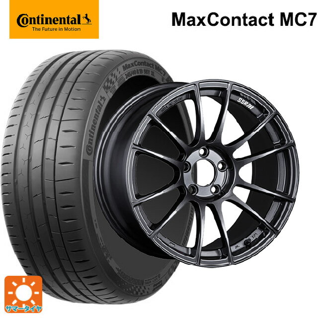 【6/20限定 全品P5倍＆クーポン】215/45R18 93W XL コンチネンタル マックスコンタクト MC7 正規品 タナベ SSR GT X04 ダークガンメタ 18-7.5J 国産車用 サマータイヤホイール4本セット