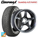 トヨタ プリウス(60系)用 195/60R17 90H グリップマックス シュアグリップ A/S ナノ ブラックレター タナベ SSR GT X03 マシンド...