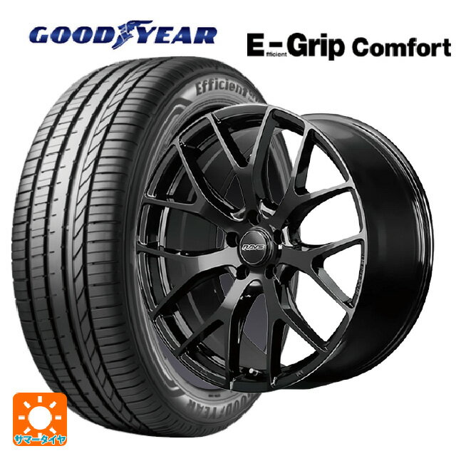 【6/22 20時〜 全品P5倍＆クーポン】245/35R20 95W XL グッドイヤー エフィシェントグリップ コンフォート レイズ RS 2X7FT BXZ 20-8.5J 国産車用 サマータイヤホイール4本セット
