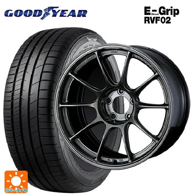 【10/14 20時〜最大3万円OFFクーポン】205/60R16 92V グッドイヤー エフィシェントグリップ RVF02 ウェッズ ウェッズスポーツ TC105X EJ-TITAN 16-7J 国産車用 サマータイヤホイール4本セット