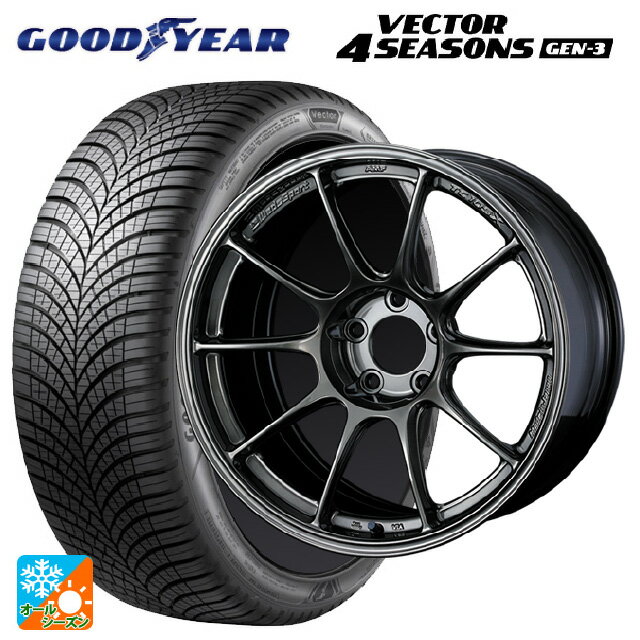 スバル フォレスター(SL系)用 225/55R18 102W XL グッドイヤー ベクター4シーズンズ ジェン3 ウェッズ ..