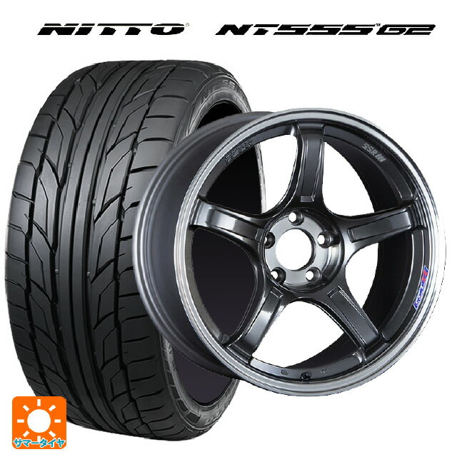 【6/22 20時〜 全品P5倍＆クーポン】215/45R18 93Y XL ニットー NT555 G2 タナベ SSR GT X03 マシンドグラファイトガンメタ＋スモーククリア 18-7.5J 国産車用 サマータイヤホイール4本セット