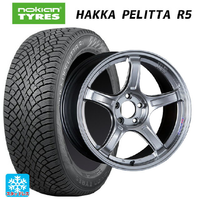 【6/22 20時〜 全品P5倍＆クーポン】2022年製 225/45R18 95T XL ノキアン ハッカペリッタR5(数量限定) タナベ SSR GT X03 クロムシルバー 18-7.5J 国産車用 スタッドレスタイヤホイール4本セット