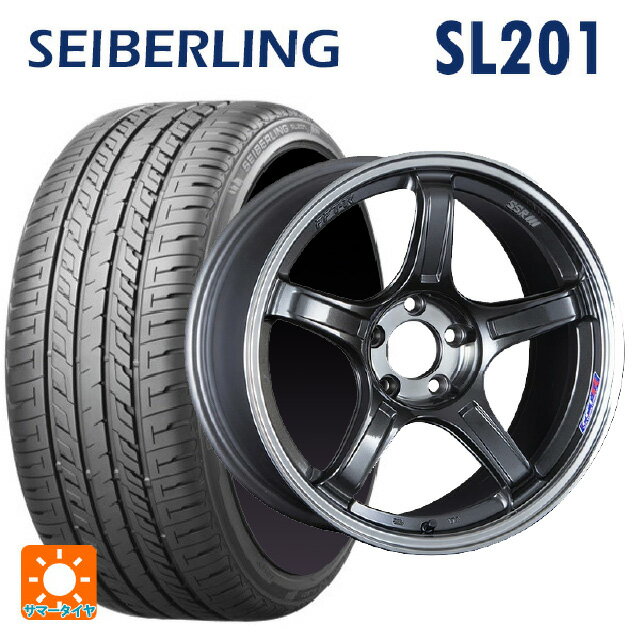 【6/22 20時〜 全品P5倍＆クーポン】225/40R19 89W セイバーリング セイバーリング SL201(ブリヂストン工場生産） タナベ SSR GT X03 マシンドグラファイトガンメタ＋スモーククリア 19-8.5J 国産車用 サマータイヤホイール4本セット