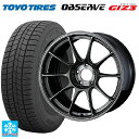 【10/27 10:59迄 全品P5倍&クーポン】215/45R17 87Q トーヨー オブザーブ ガリットギズ3 ウェッズ ウェッズスポーツ TC105X EJ-TITAN 17-8J 国産車用 スタッドレスタイヤホイール4本セット