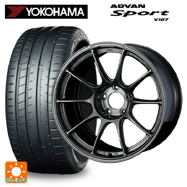 235/45R18 98Y XL ヨコハマ アドバンスポーツ V107 正規品 ウェッズ ウェッズスポーツ TC-105X EJ-TI 18-9J 国産車用 サマータイヤホイール4本セット